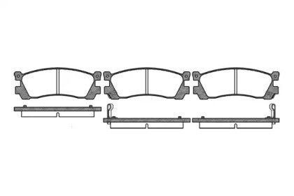 Комплект тормозных колодок WOKING P3483.02