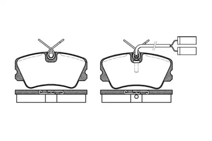 Комплект тормозных колодок WOKING P3593.02