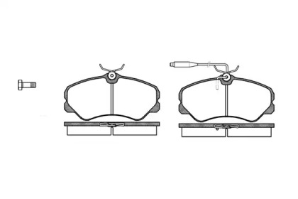 Комплект тормозных колодок WOKING P3613.02