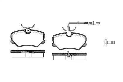 Комплект тормозных колодок WOKING P3623.02