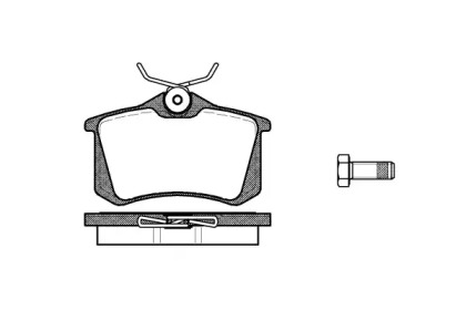 Комплект тормозных колодок WOKING P3633.10