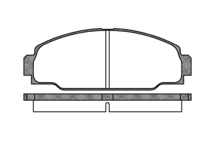 Комплект тормозных колодок WOKING P3743.00