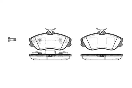 Комплект тормозных колодок WOKING P3763.20