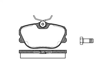 Комплект тормозных колодок WOKING P3803.00