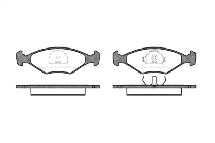 Комплект тормозных колодок WOKING P3813.10