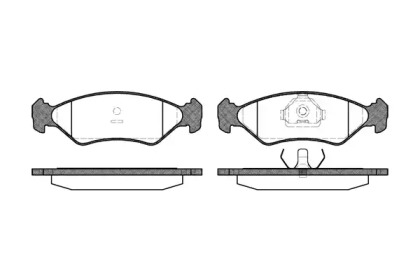 Комплект тормозных колодок WOKING P3853.10