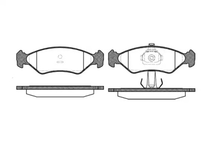 Комплект тормозных колодок WOKING P3853.20