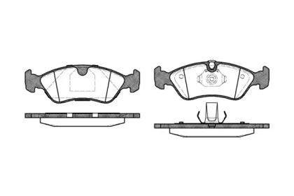 Комплект тормозных колодок WOKING P3863.50