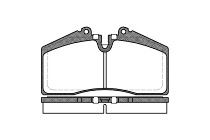 Комплект тормозных колодок WOKING P3883.00