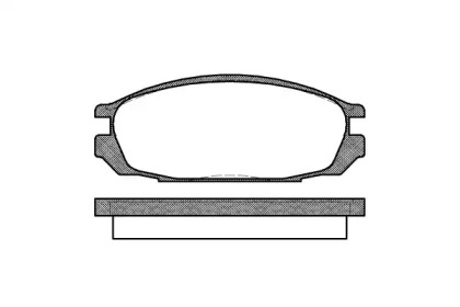 Комплект тормозных колодок WOKING P3923.00