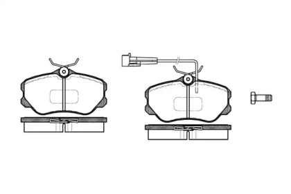 Комплект тормозных колодок WOKING P2033.02