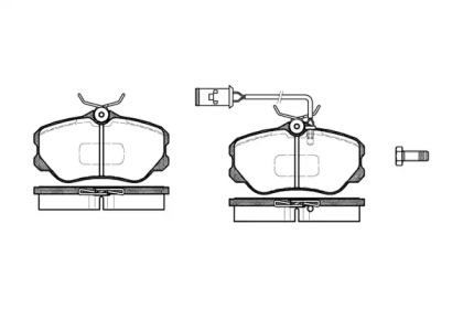 Комплект тормозных колодок WOKING P2033.12