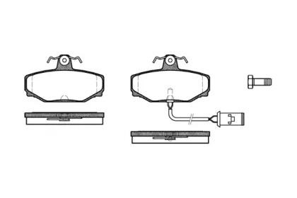 Комплект тормозных колодок WOKING P2043.02