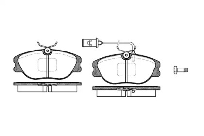 Комплект тормозных колодок WOKING P2053.02