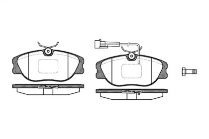 Комплект тормозных колодок WOKING P2053.12