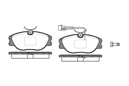 Комплект тормозных колодок WOKING P2053.31