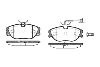 Комплект тормозных колодок WOKING P2053.72