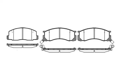 Комплект тормозных колодок WOKING P2063.22