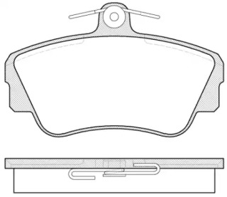 Комплект тормозных колодок WOKING P2093.00