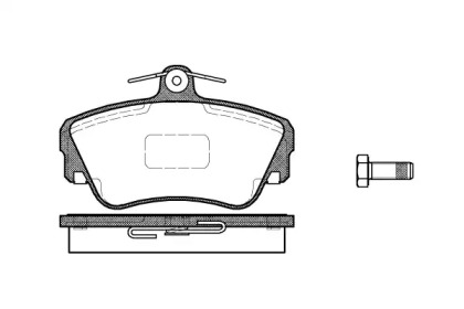 Комплект тормозных колодок WOKING P2093.10