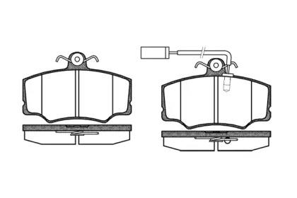 Комплект тормозных колодок WOKING P2123.02