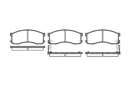 Комплект тормозных колодок WOKING P2133.02