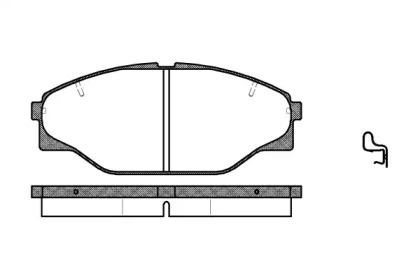 Комплект тормозных колодок WOKING P2143.04