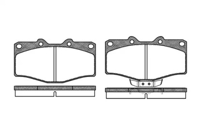 Комплект тормозных колодок WOKING P2153.02