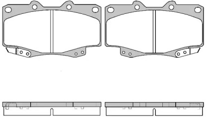 Комплект тормозных колодок WOKING P2153.22