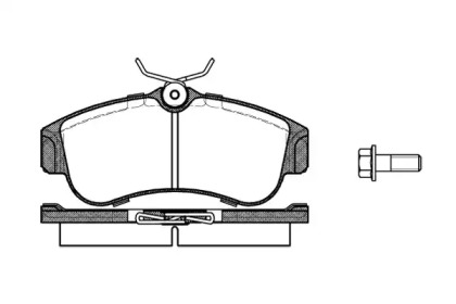 Комплект тормозных колодок WOKING P2203.00