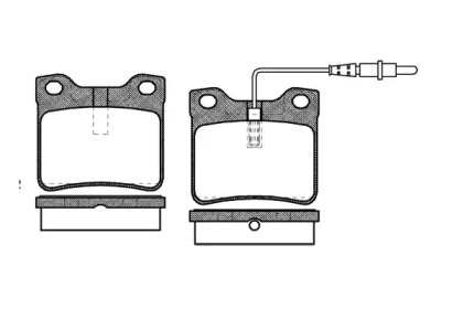 Комплект тормозных колодок WOKING P2213.22