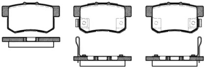 Комплект тормозных колодок WOKING P2253.52