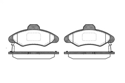 Комплект тормозных колодок WOKING P2313.04