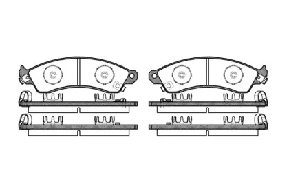 Комплект тормозных колодок WOKING P2343.02