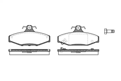 Комплект тормозных колодок WOKING P2353.12