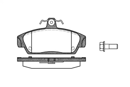 Комплект тормозных колодок WOKING P2363.00