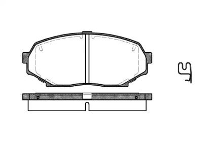 Комплект тормозных колодок WOKING P2383.12