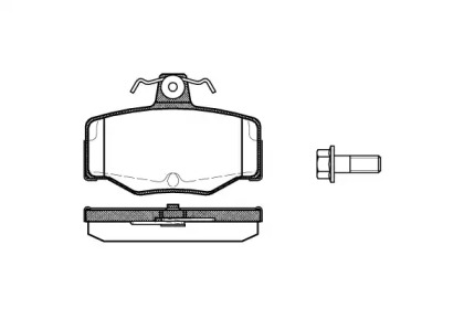 Комплект тормозных колодок WOKING P2433.00