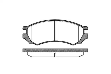 Комплект тормозных колодок WOKING P2443.00