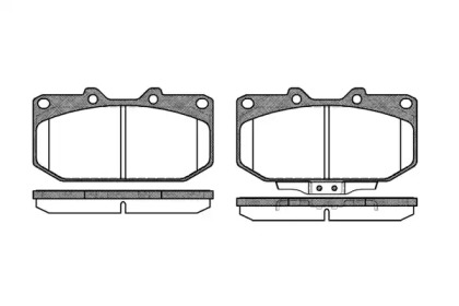 Комплект тормозных колодок WOKING P2483.02