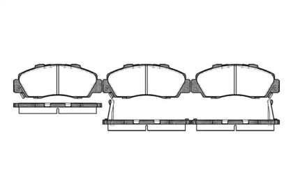 Комплект тормозных колодок WOKING P2513.02