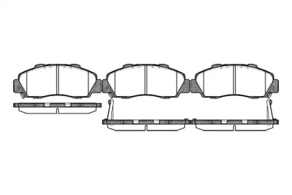 Комплект тормозных колодок WOKING P2513.32