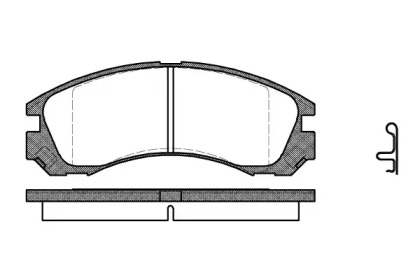 Комплект тормозных колодок WOKING P2543.22