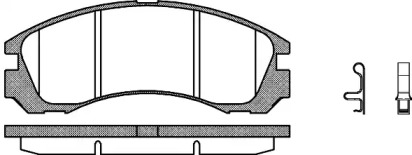 Комплект тормозных колодок WOKING P2543.32