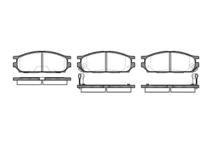 Комплект тормозных колодок WOKING P2623.02