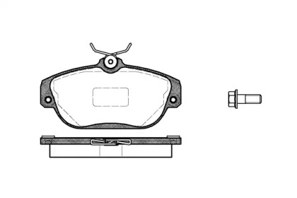 Комплект тормозных колодок WOKING P2683.10