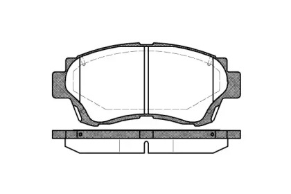 Комплект тормозных колодок WOKING P2703.00