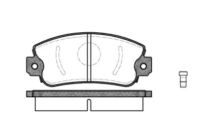 Комплект тормозных колодок WOKING P2723.02