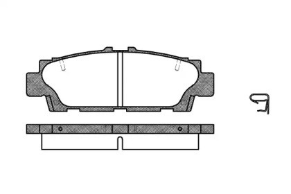 Комплект тормозных колодок WOKING P2763.00