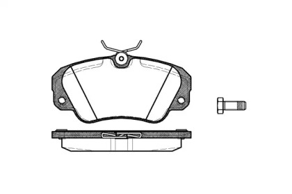 Комплект тормозных колодок WOKING P2823.00